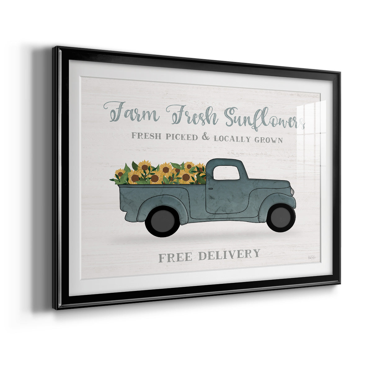 Farmers Market Truck Premium Framed Print - Ready to Hang