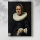 Canvas art print of a refined figure with elegant gesture and smooth tones with a soft shadow on a white background.