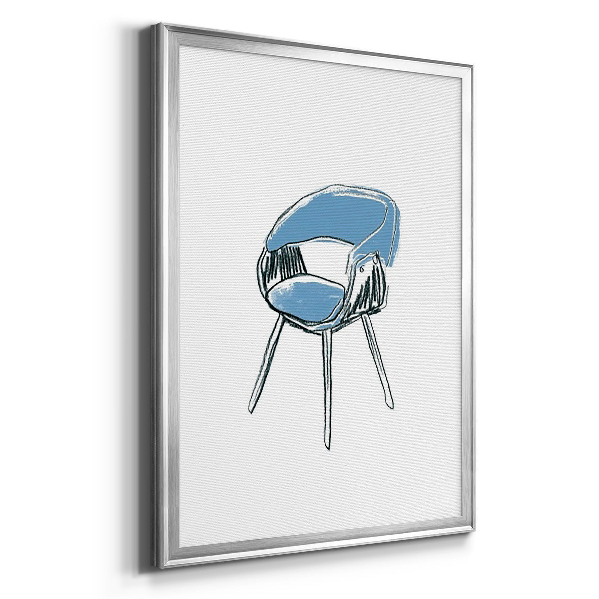 Take a Seat I - Modern Framed Canvas Print