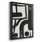 Inkwell Intersect I - Modern Framed Canvas Print