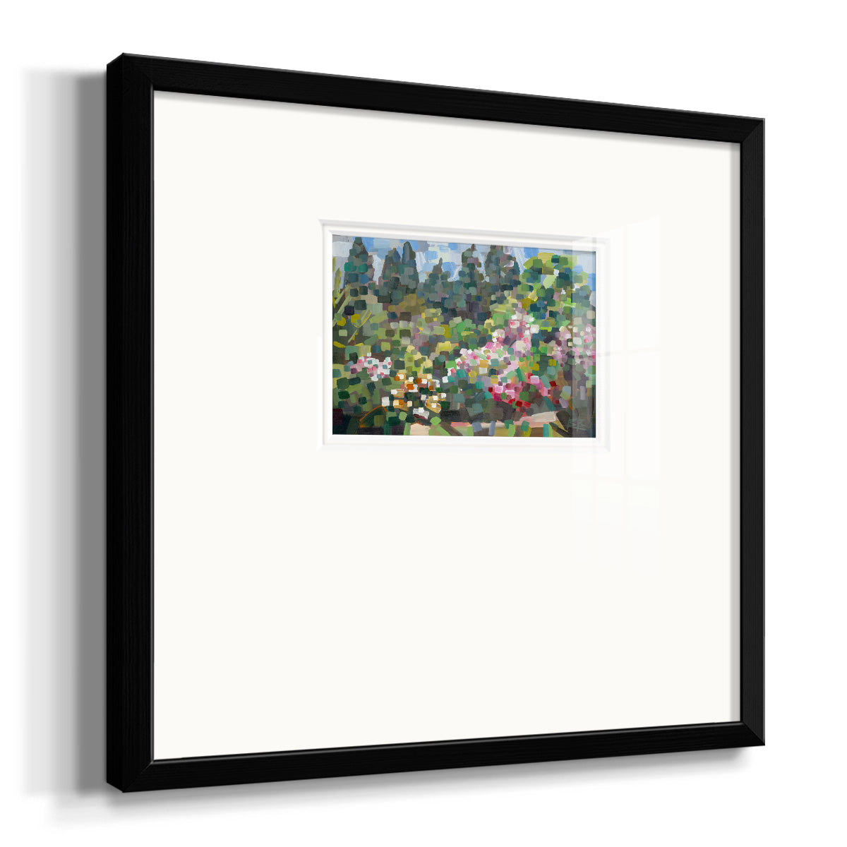 Arboretum in Spring- Premium Framed Print Double Matboard