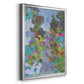 Magenta Garden - Modern Framed Canvas Print