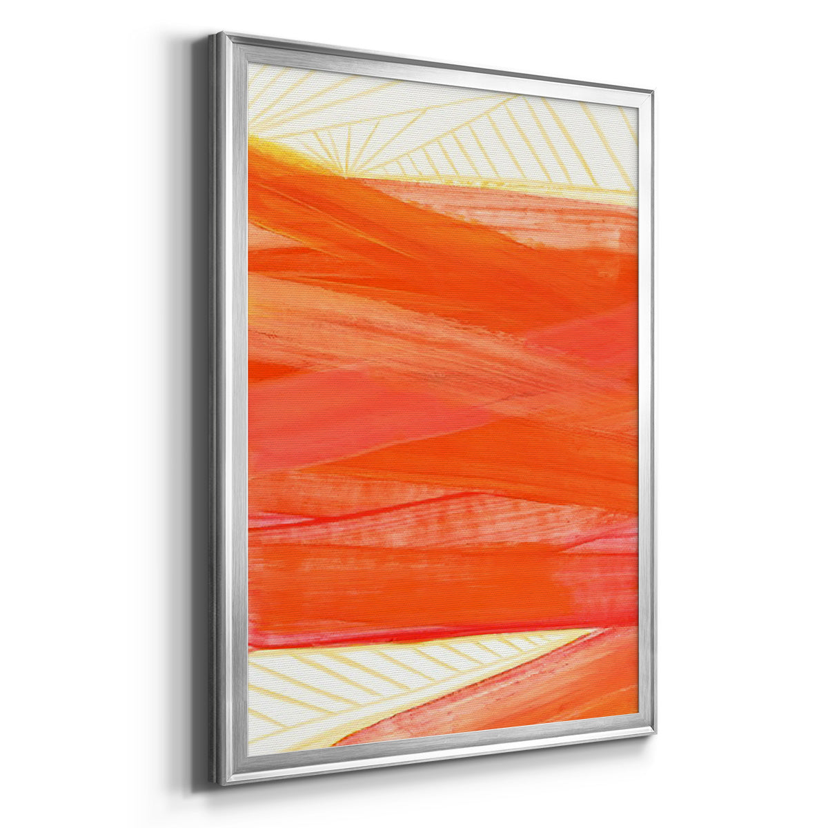 Warm Rays II - Modern Framed Canvas Print