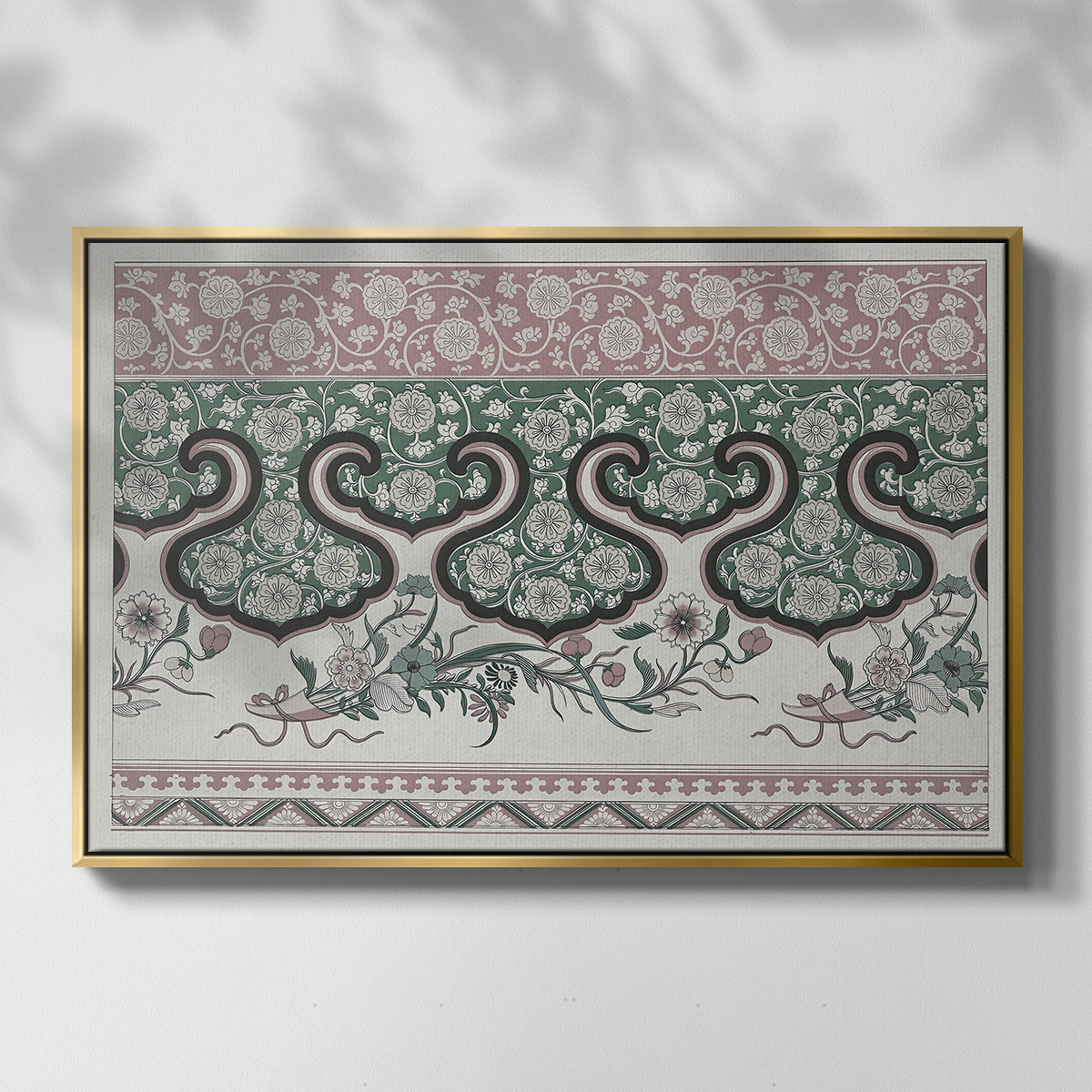 Examples of Chinese Ornament, Pl. LXXVI, 1867 - Floater Framed Canvas Print