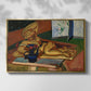 Sculpture and Persian Vase (The Bronze Figure), 1908 - Floater Framed Canvas Print