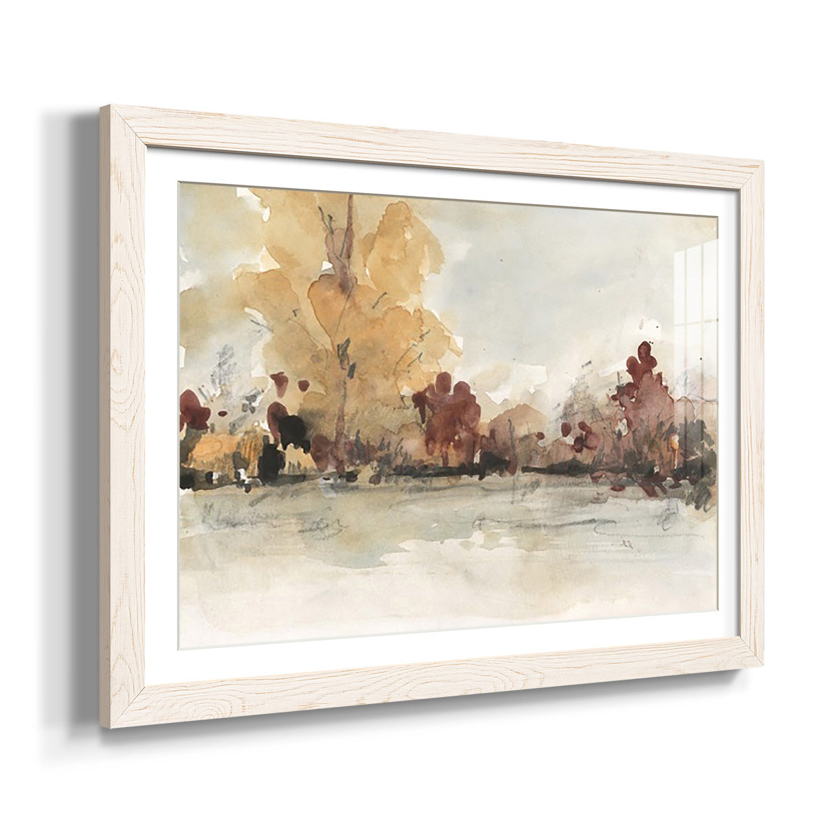 The Autumn View I - Barnwood Framed Art Print