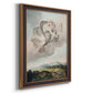 Classical allegorical depiction of the goddess Flora by Robert John Thornton printed on canvas in an ornate bronzed mahogany wood frame with a vertical orientation.