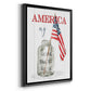 America My Home Sweet Home - Modern Framed Canvas Print