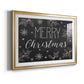 Merry Christmas Chalkboard - Modern Framed Art Print