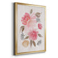Loose Peonies II - Modern Framed Canvas Print