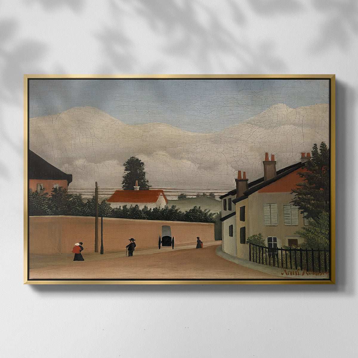 Outskirts of Paris, c. 1906-1910 - Floater Framed Canvas Print
