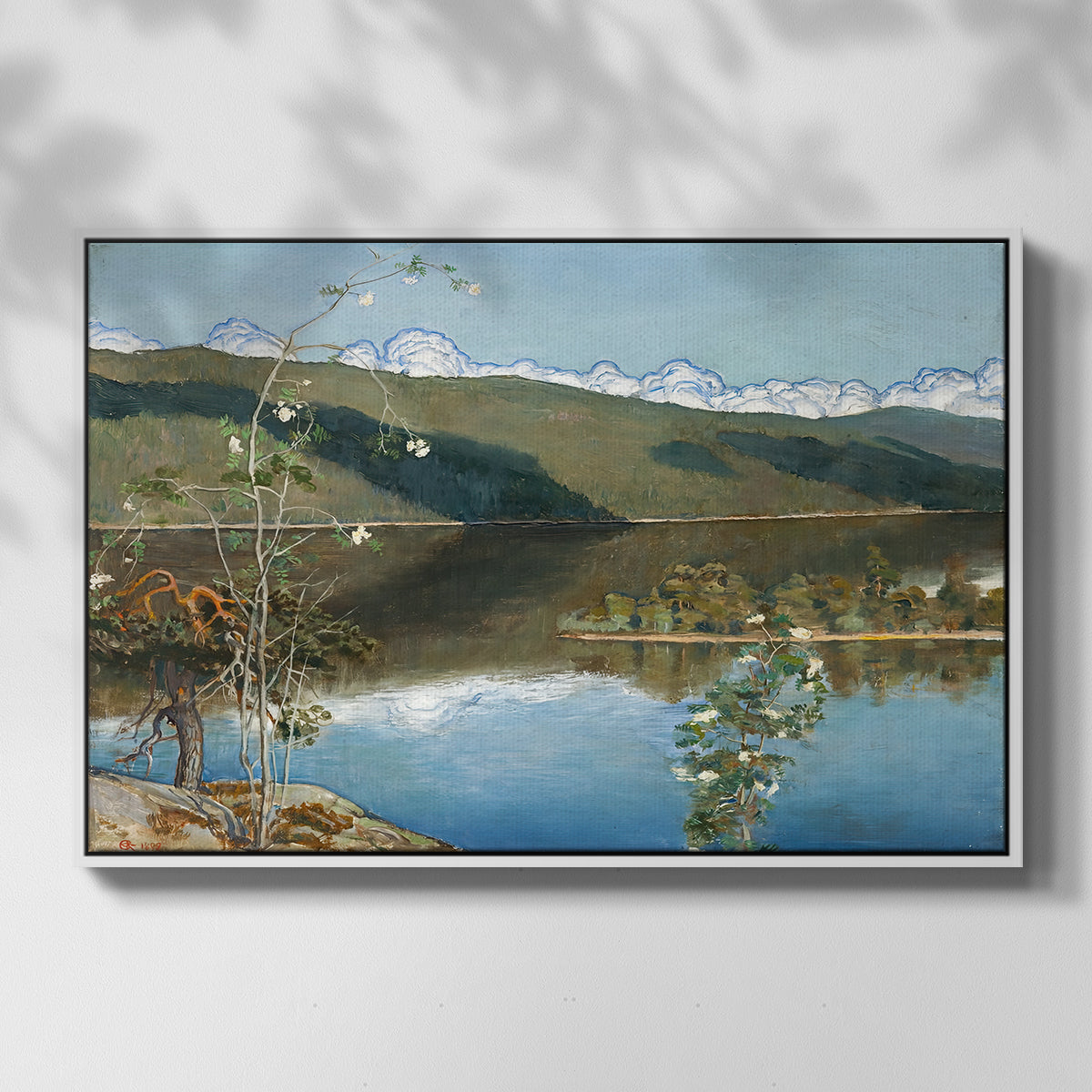 Thunderclouds on the Horizon, 1897 - Floater Framed Canvas Print