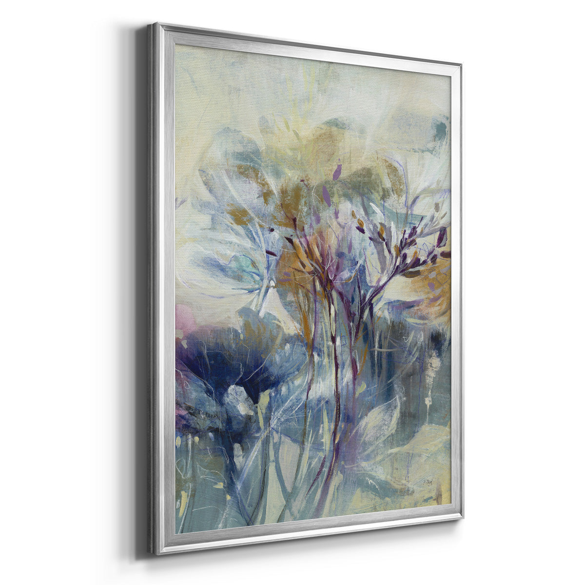 Meadow Saffron II - Modern Framed Canvas Print