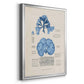 Blue Marine Algae IV -  Framed Canvas Print