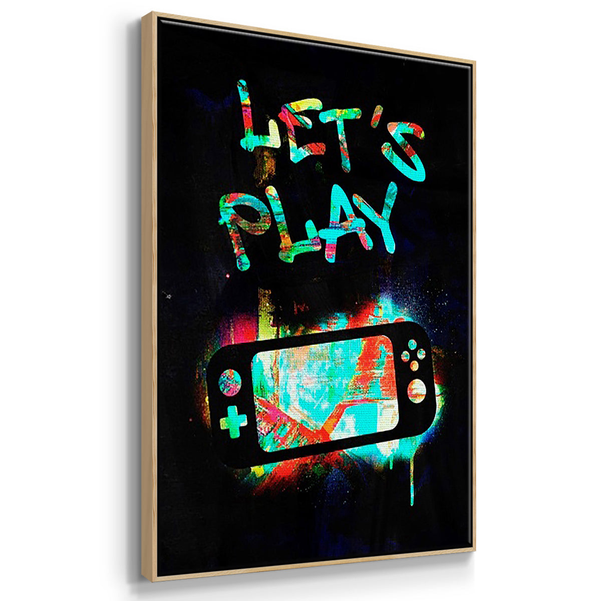 Gamer Tag I - Floater Framed Canvas Set