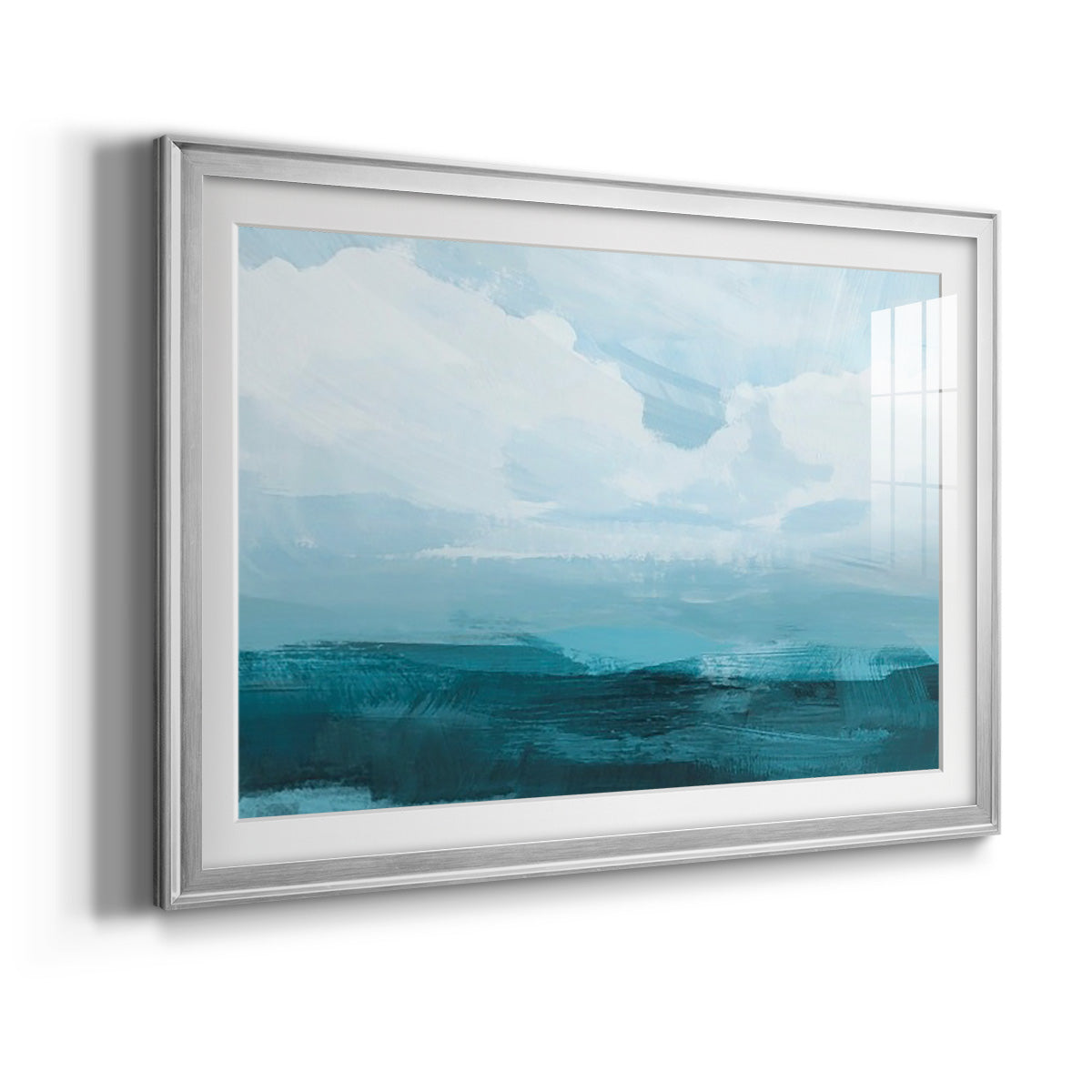 Azure Rising III Premium Framed Print - Ready to Hang