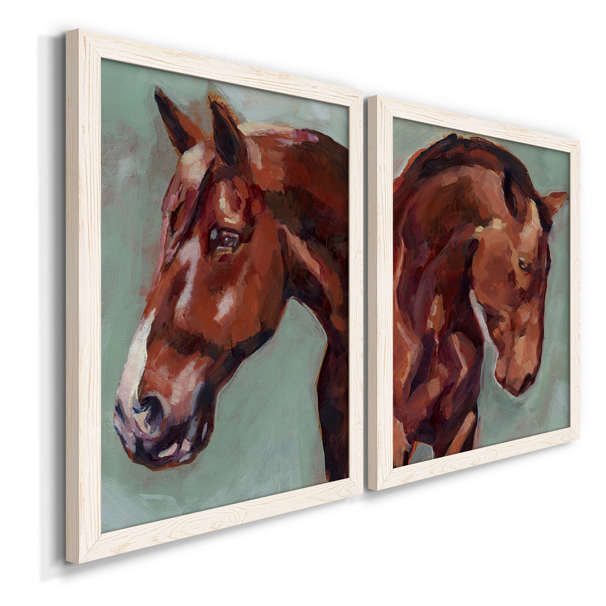 Paint by Number Horse I - Premium Framed Canvas 2 Piece Set - Ready to Hang