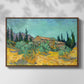 Wooden Sheds Among the Olive Trees and Cypresses, 1889 - Floater Framed Canvas Print