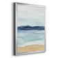 Watercolor Ocean Horizon II - Modern Framed Canvas Print