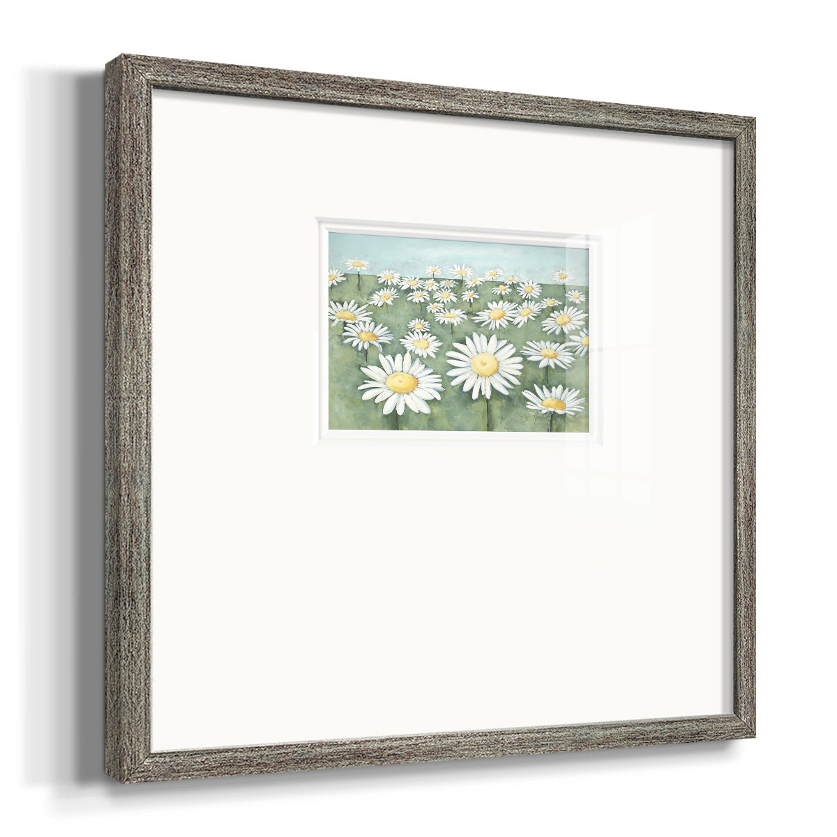 Field of Flowers Premium Framed Print Double Matboard