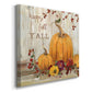 Happy Fall Pumpkins-Premium Gallery Wrapped Canvas - Ready to Hang