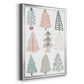 Christmas Tree Sketchbook II - Modern Framed Canvas Print