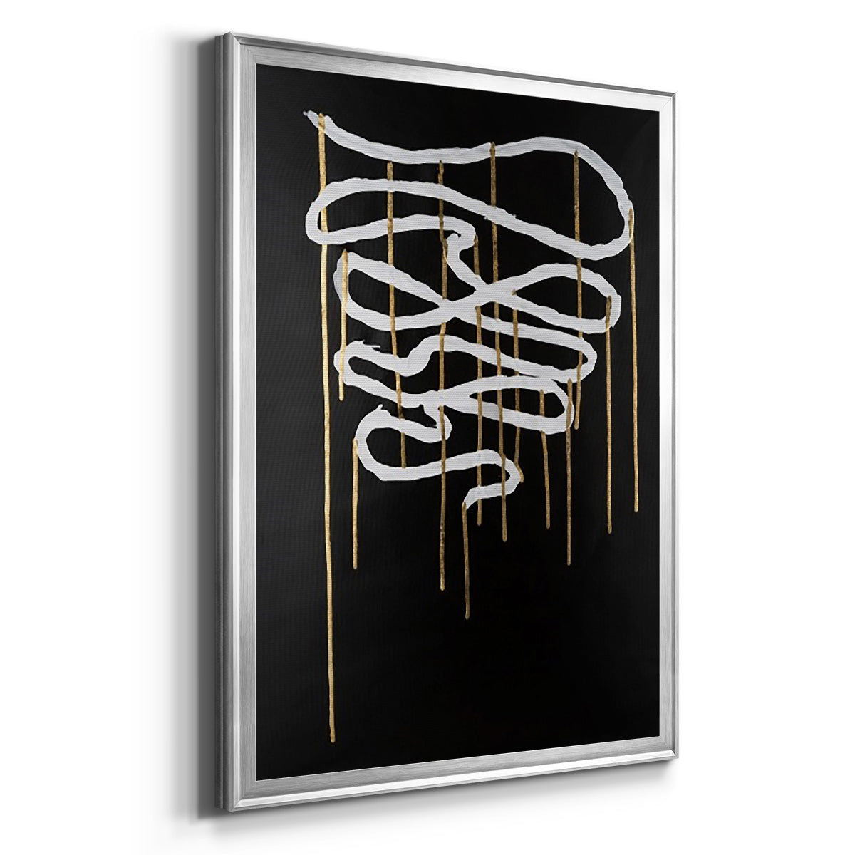 Weeping Ribbon II - Modern Framed Canvas Print