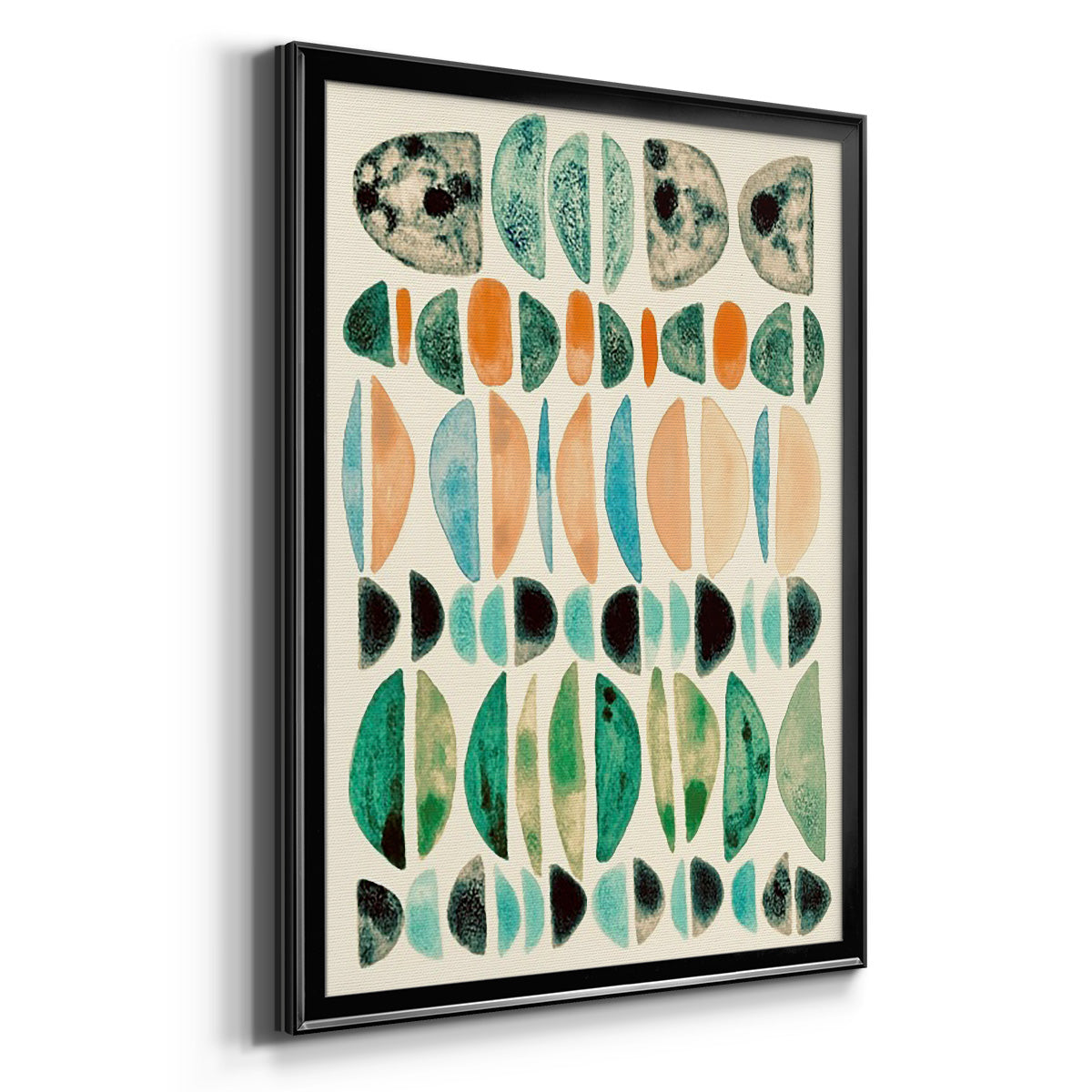 Semi Stack III - Modern Framed Canvas Print