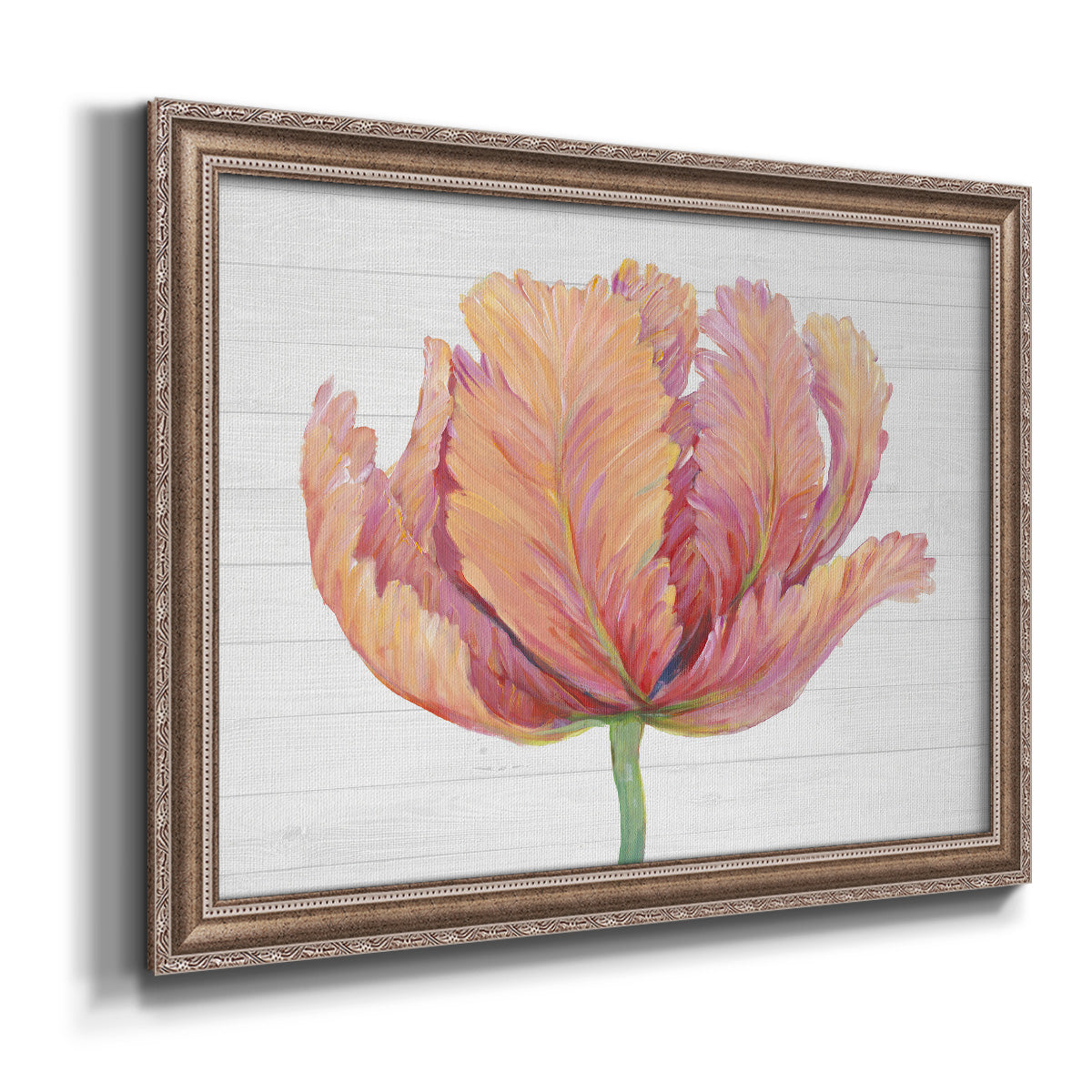 Single Pink Bloom I Premium Framed Canvas- Ready to Hang