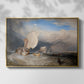 Fishing Boats with Hucksters Bargaining for Fish, 1837-1838 - Floater Framed Canvas Print