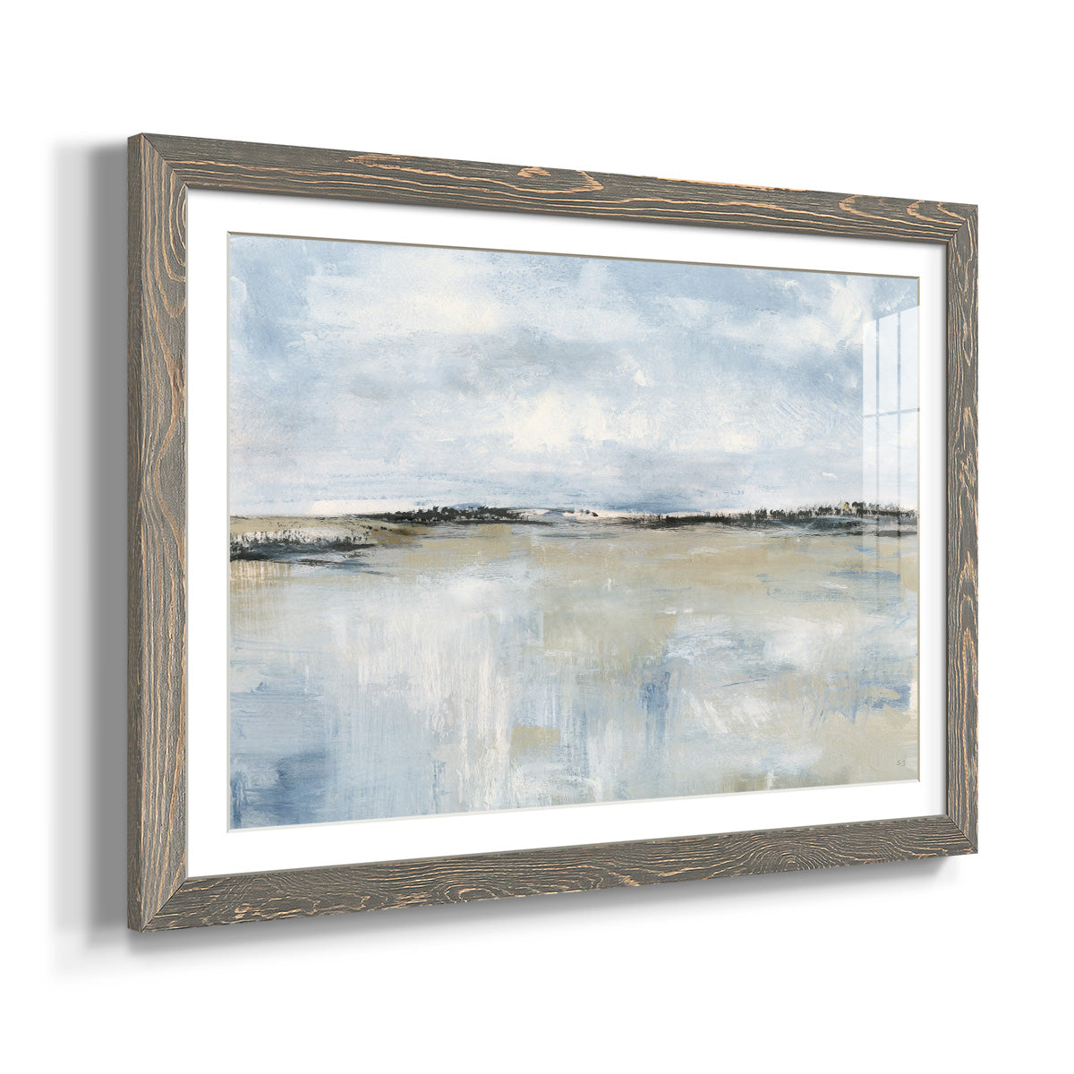 Across The Meadow - Barnwood Framed Art Print