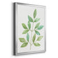 Spring Greens III - Modern Framed Canvas Print