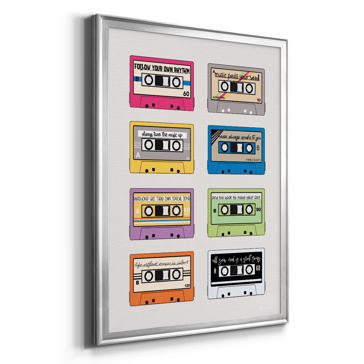 Musical Inspiration - Modern Framed Canvas Print