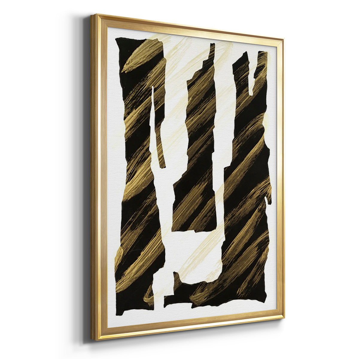 Onyx Obelisks I - Modern Framed Canvas Print