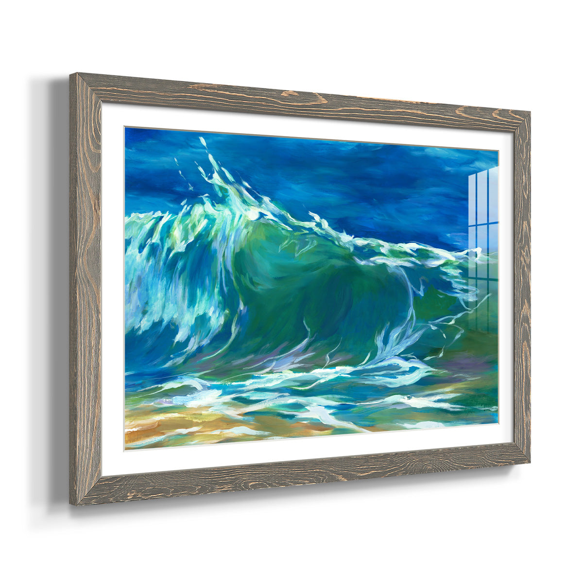 Green Flash - Barnwood Framed Art Print