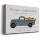 Fresh Sunflowers Truck Premium Gallery Wrapped Canvas - Ready to Hang