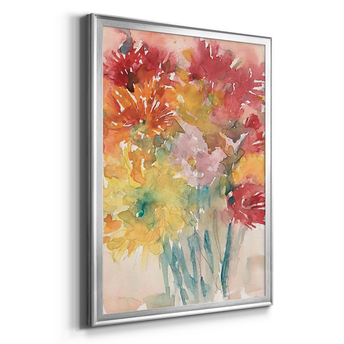 Floral Treats I - Modern Framed Canvas Print