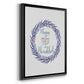 Hanukkah Wreath - Modern Framed Canvas Print