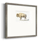 White Buffalo Premium Framed Print Double Matboard