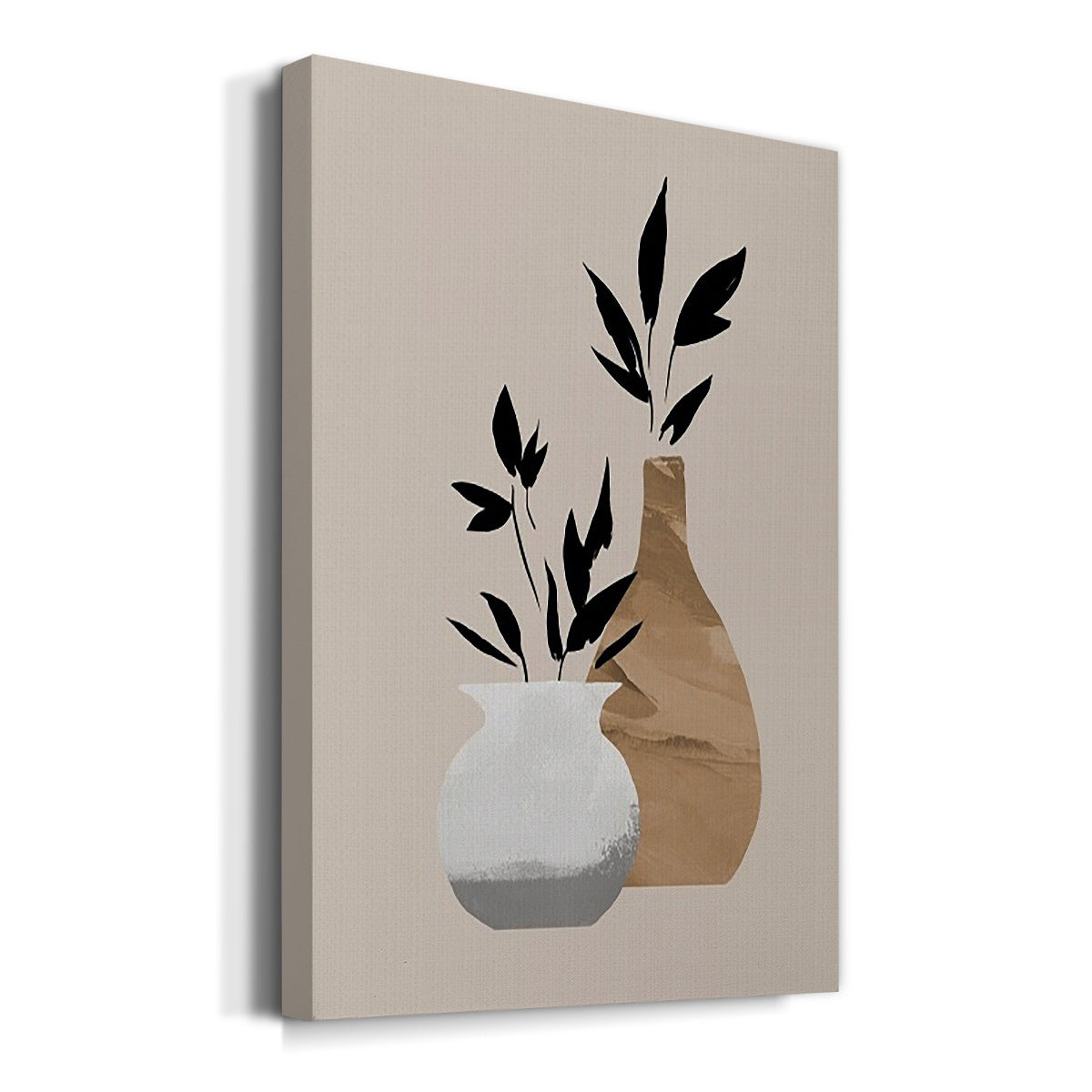 Simple Bud Vases I - Canvas Art Print