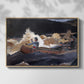Shooting the Rapids, Saguenay River, 1905-1910 - Floater Framed Canvas Print