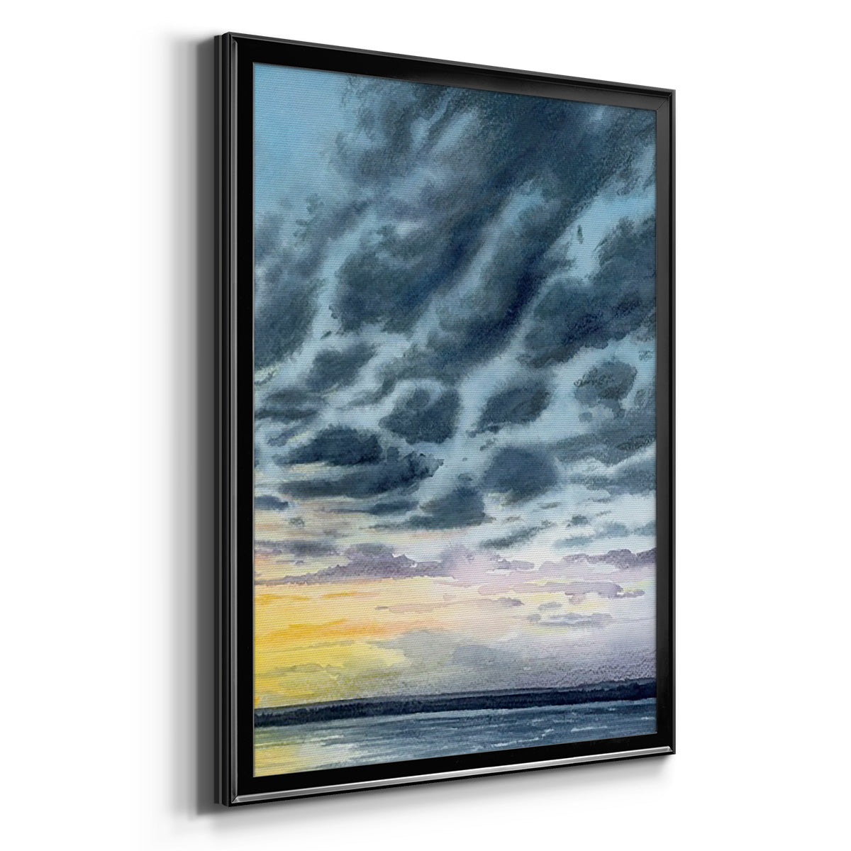 Anastasia Island Sunset II - Modern Framed Canvas Print