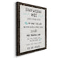 Stay Safe Rules - Premium Canvas Framed in Barnwood - Ready to Hang