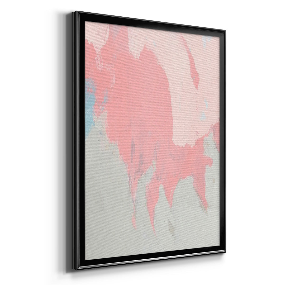 Blushing Abstract II - Modern Framed Canvas Print