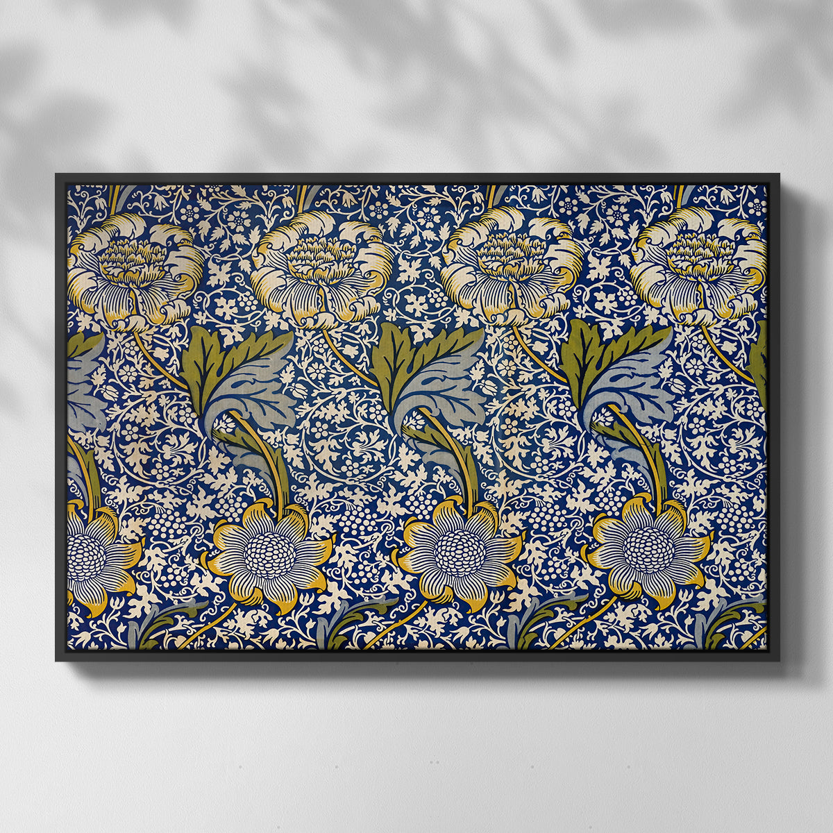 Kennet - Indigo/Gold, 1883 - Floater Framed Canvas Print