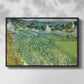 Vineyards at Auvers, 1890 - Floater Framed Canvas Print