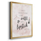 Outfit and Lipstick - Modern Framed Canvas Print