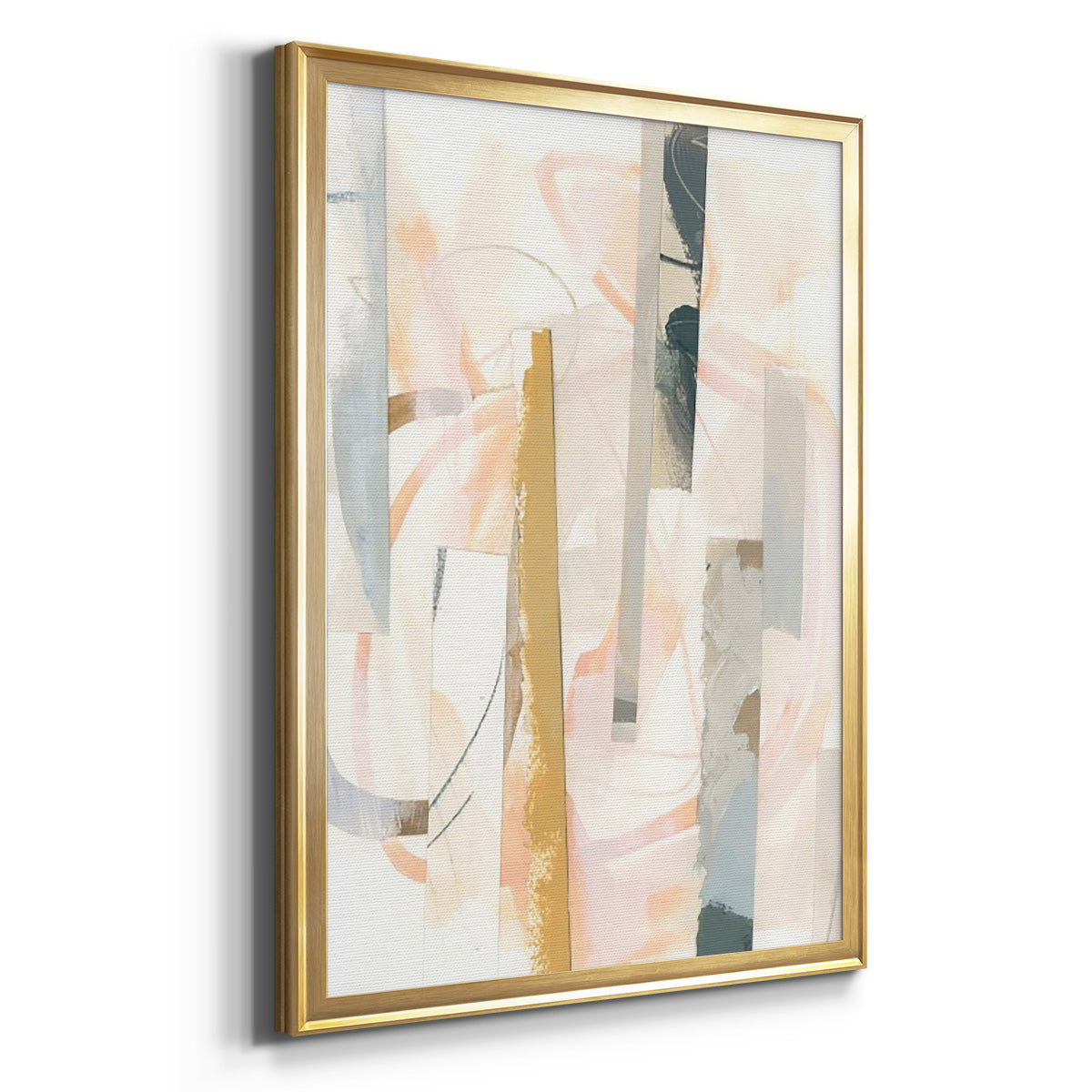 Melon Litmus I - Modern Framed Canvas Print