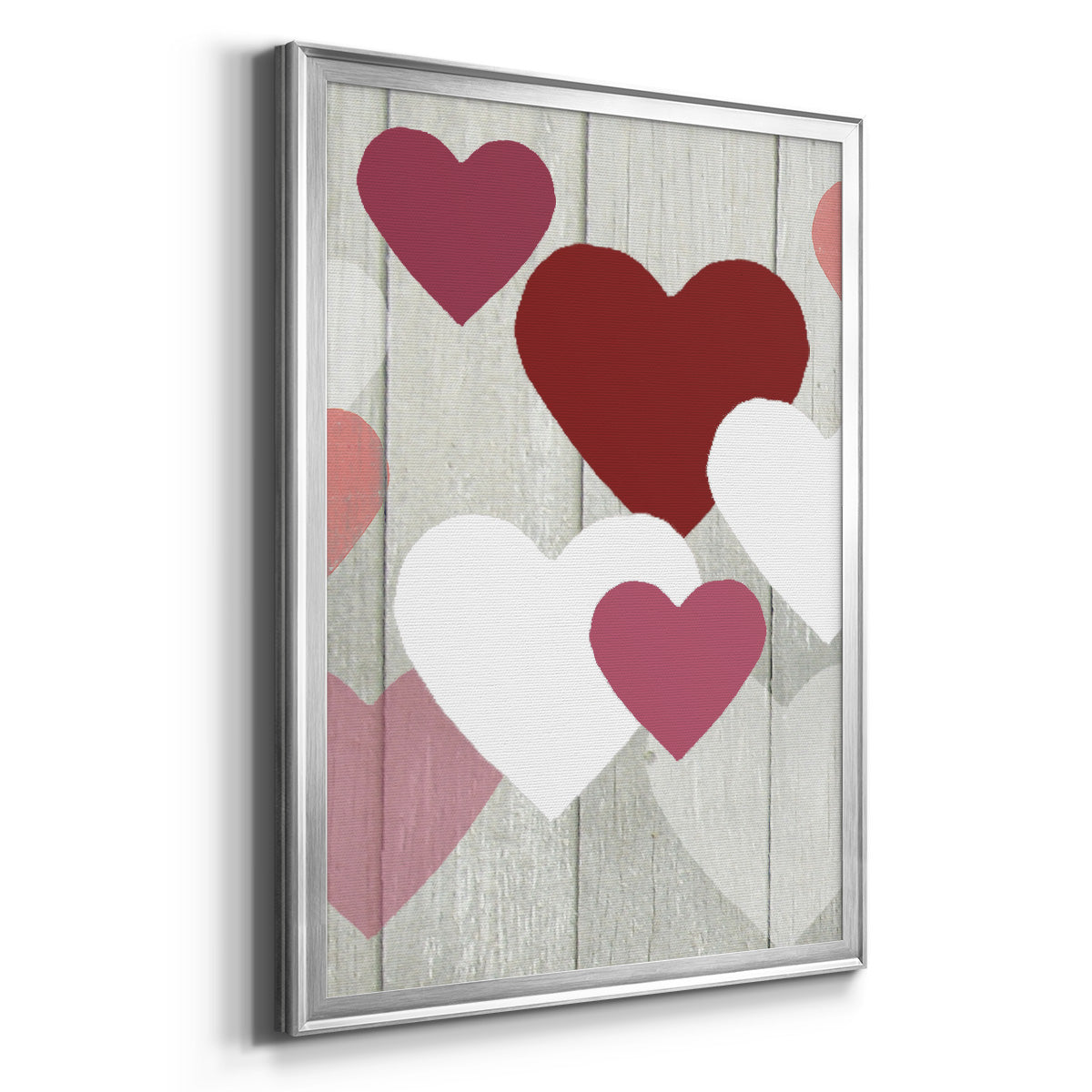DIY Love Collection F - Modern Framed Canvas Print