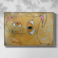 Cubist Dog with Stars (Student Art) - Floater Framed Canvas Print
